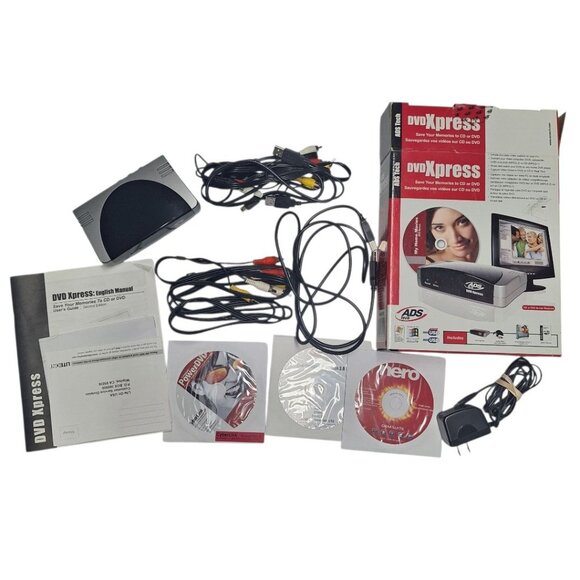ADS Tech DVD Xpress VHS Video Home Movie Conversion USB Camcorder Memory Keeper - Picture 1 of 14